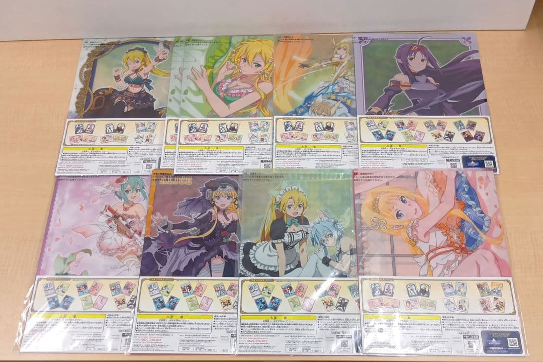 ❶ソードアート・オンライン 一番くじ 入場特典 クリアファイルなど まとめ売り