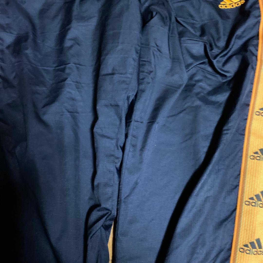 adidas 上下セット　オレンジ　紺　ジャージ　セットアップ　00s