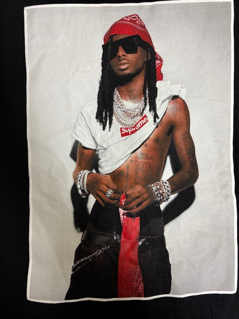 Supreme × Playboi Carti フォトプリントTシャツ