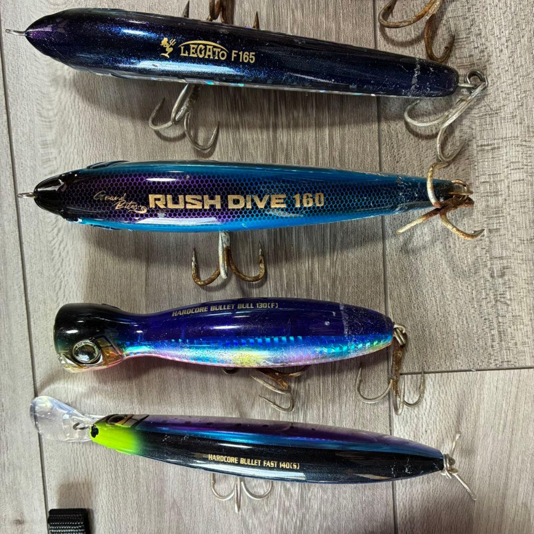 引退品 ジグ トッププラグ ケース ハリ ショアジグまとめ売り