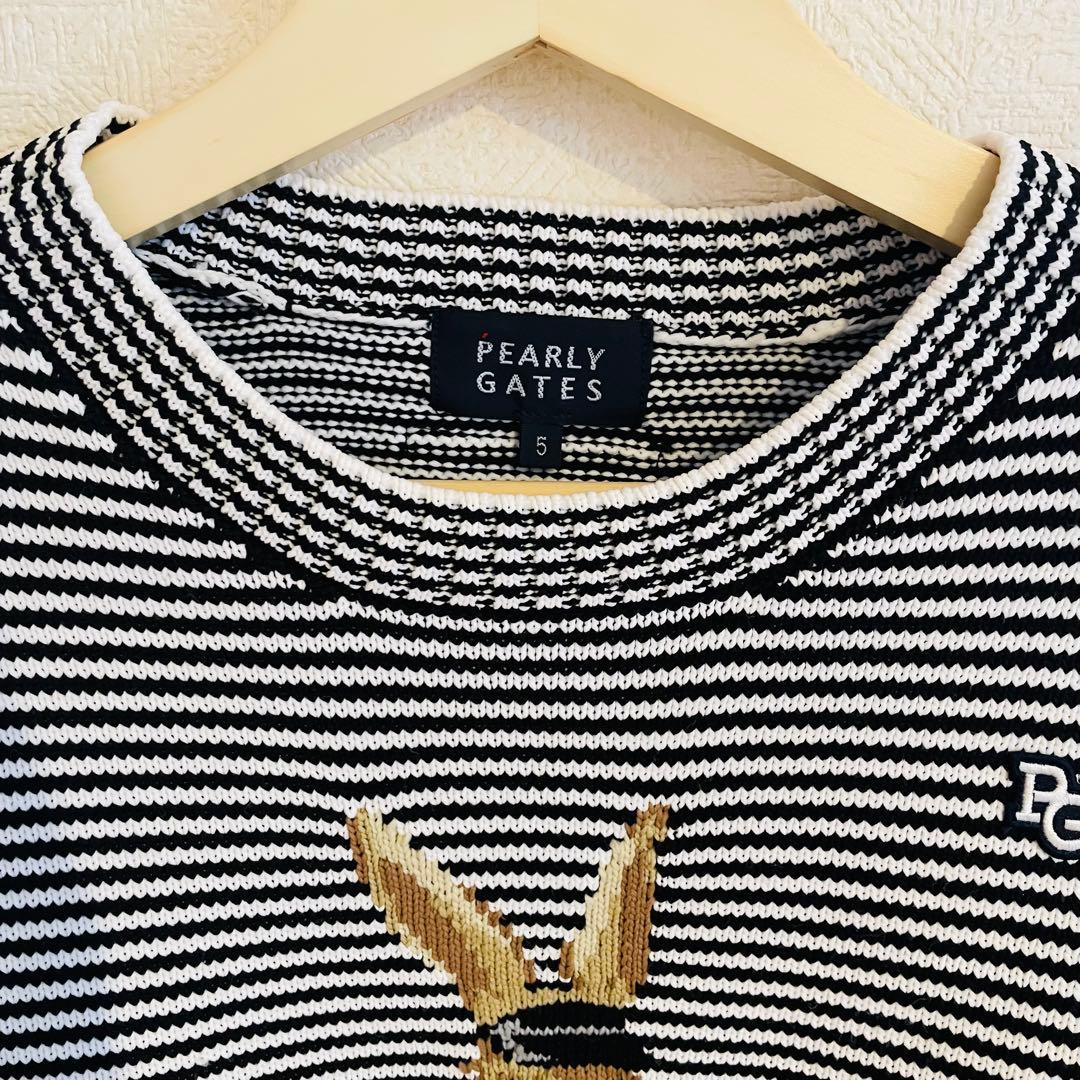 美品✨ PEARLY GATES トップス ボーダー サイズ5