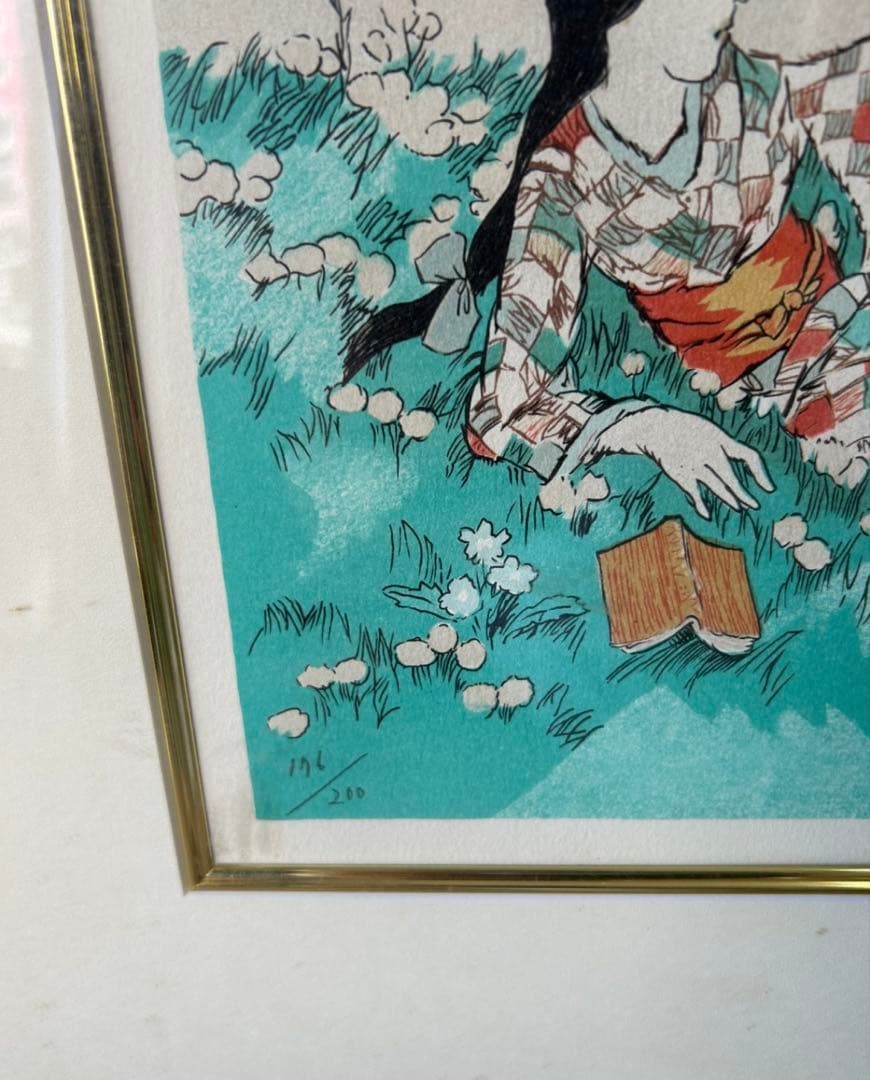 竹久夢二 リトグラフ 絵画