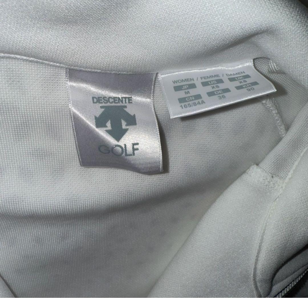 DESCENTE GOLF ジップジャケット レディースジャージ M ホワイト