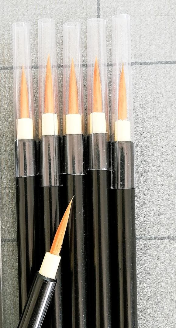【新品】　ぺんてる　日本製 面相筆　デザイン筆（中）《３５本》