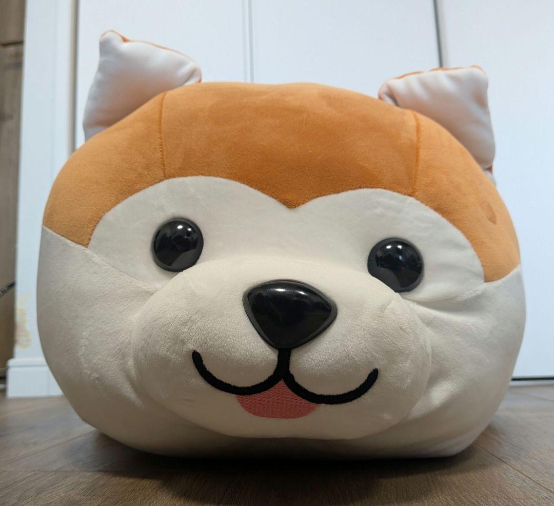 ハッピー 豆柴 秋田犬 くじ 特賞　特等　特大ぬいぐるみ　新品 柴犬 猫 4等