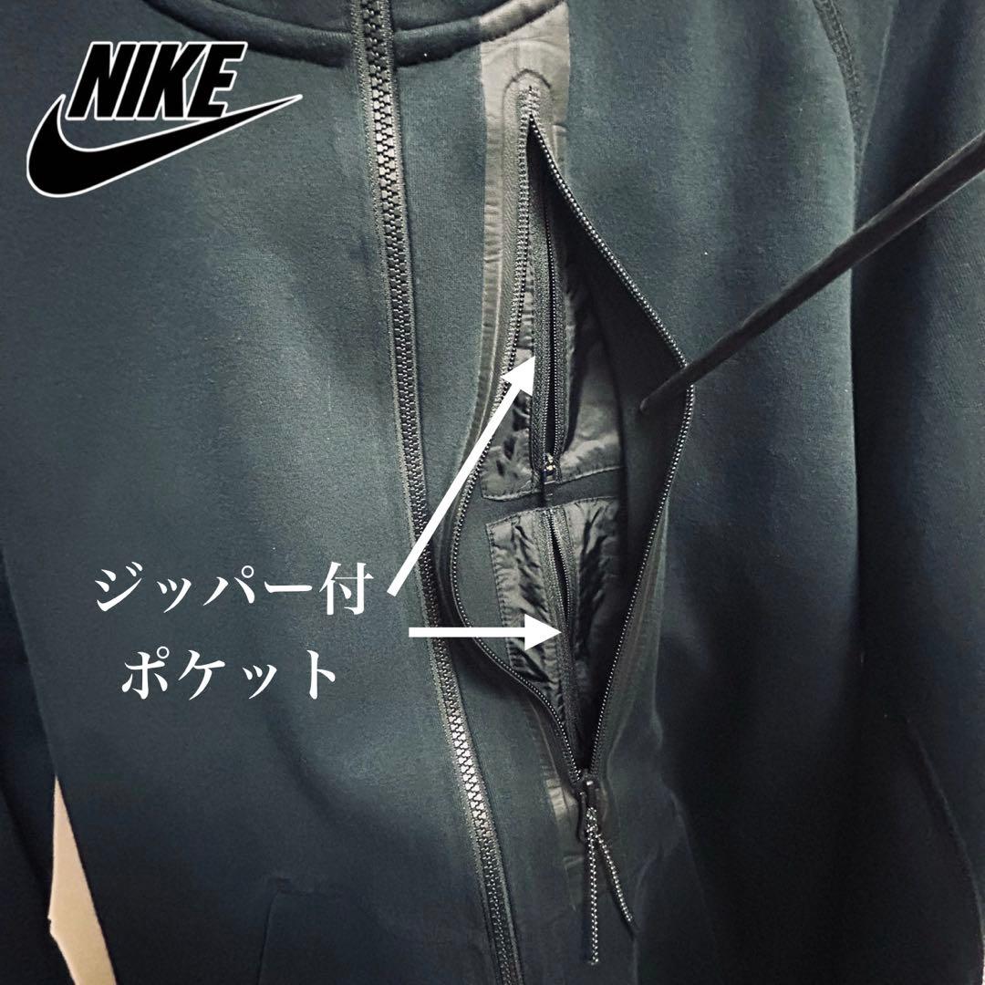 【美品】ナイキ テックフリース パーカー ジャケット ブラック XL