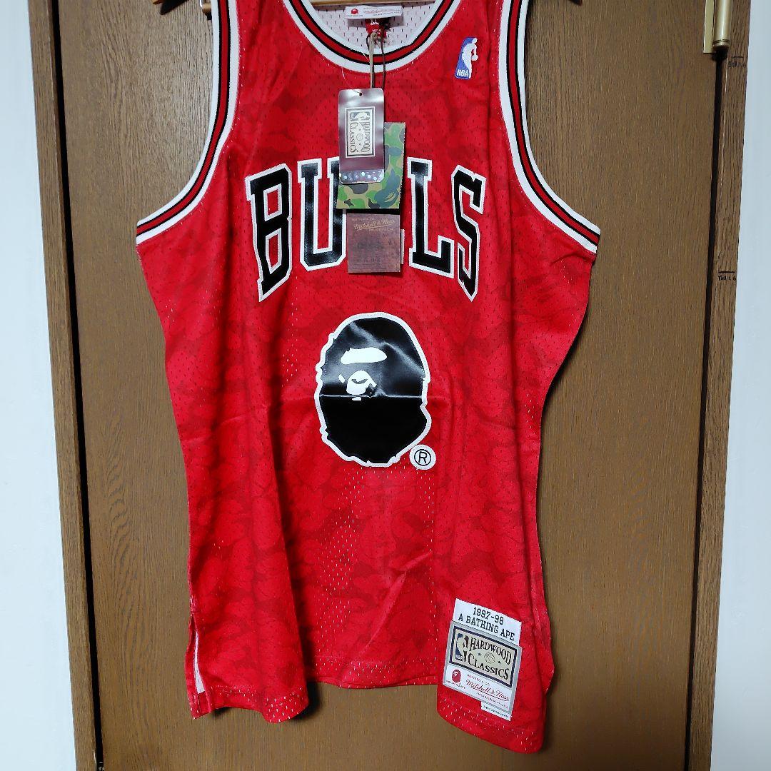 BAPE BULLS ジャージ レッド