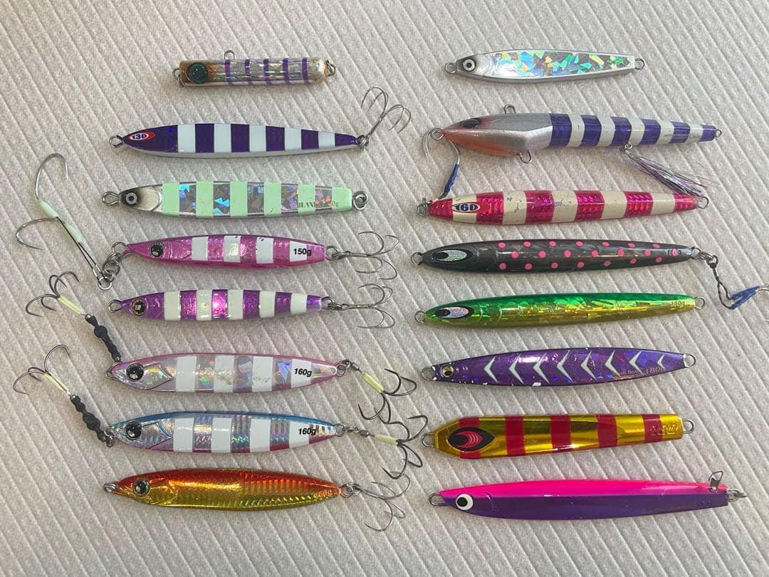 タチウオジギング　ジグ16本セット　まとめ売り