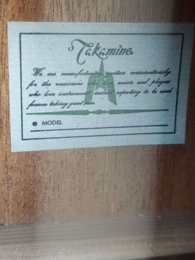 美品 Takamine 200シリーズ(？)NA 型番不明 PU付き エレアコ