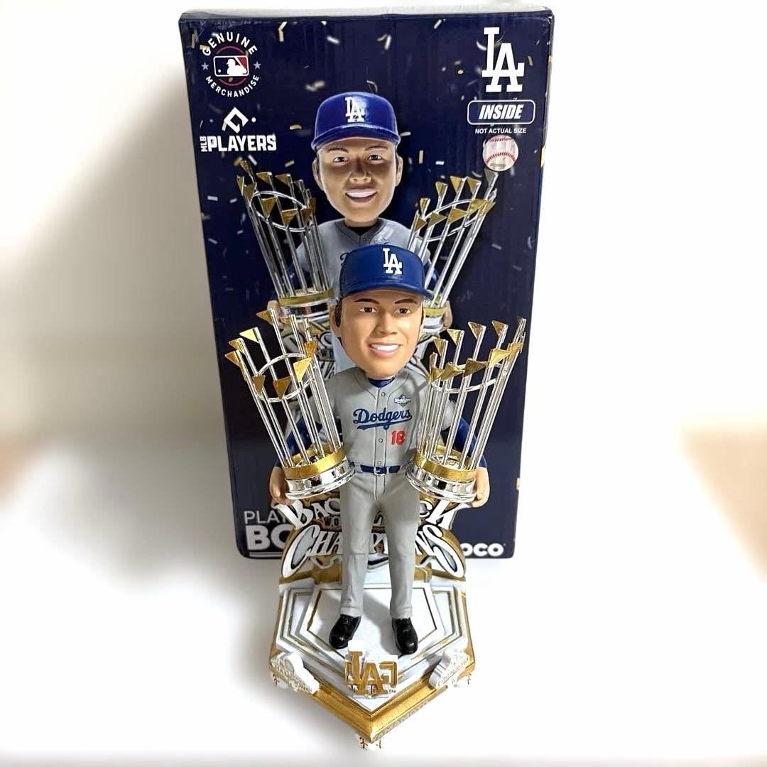 【超希少】山本由伸 ドジャース ワールドシリーズ連覇記念 ボブルヘッド シリアル