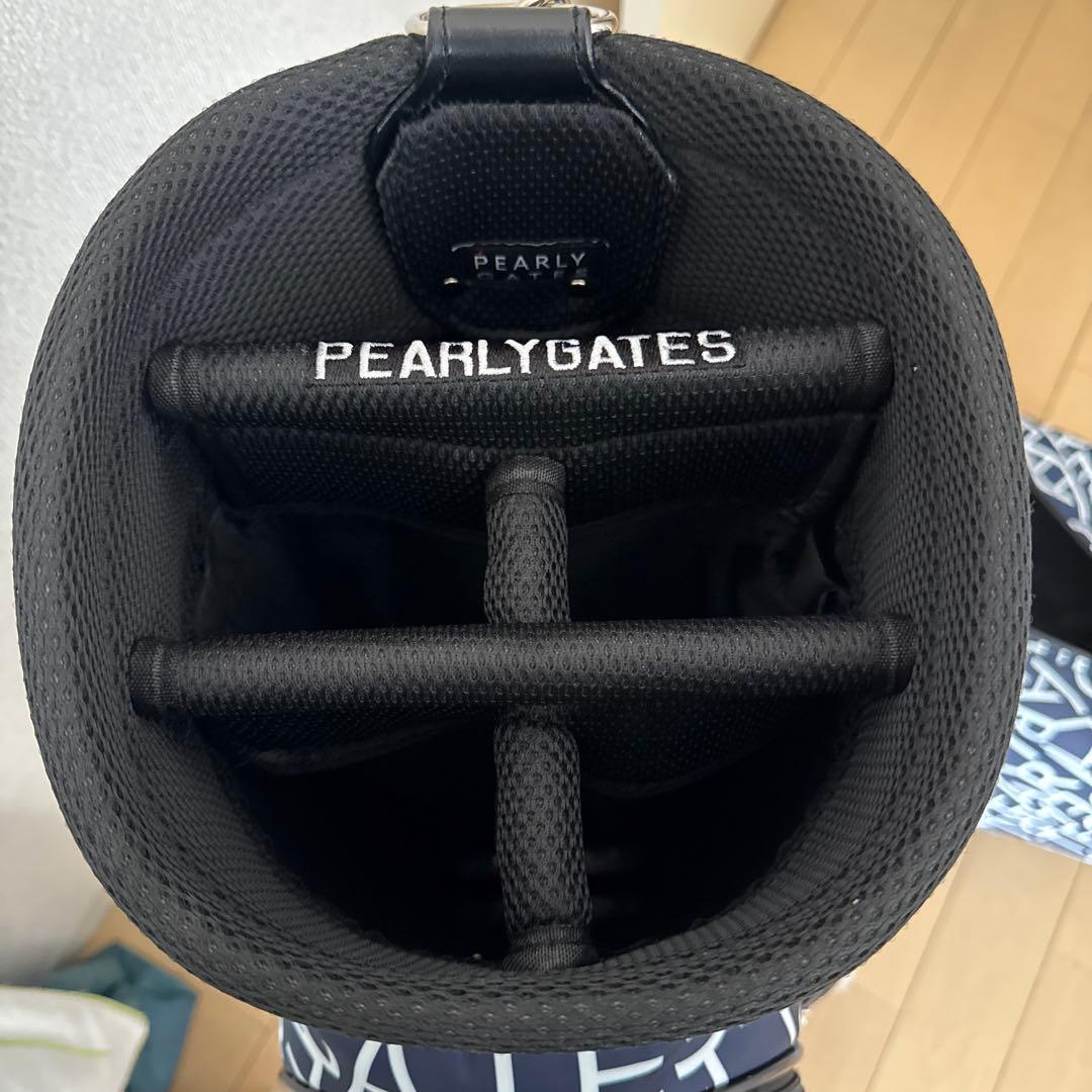 PEARLY GATES ネイビーキャディバッグ　パーリゲイツ　キャスター付き