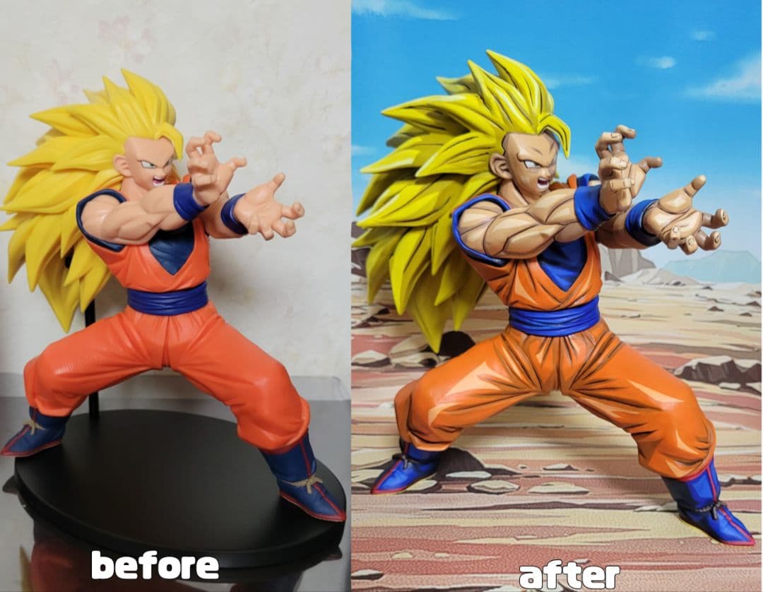 ドラゴンボール match makers 孫悟空 リペイント 2次元彩色