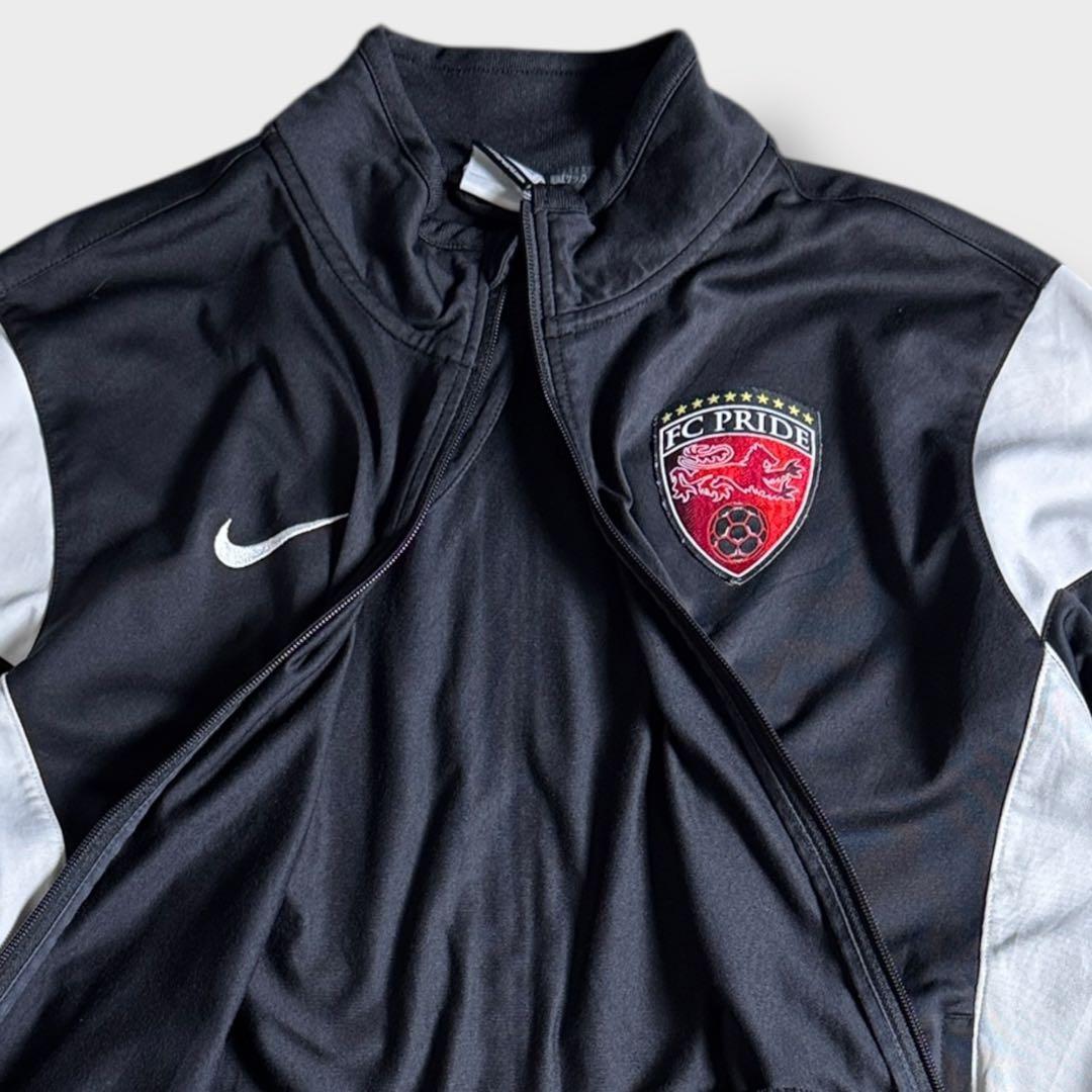 NIKE ナイキ トラックジャケット FC サッカー チームロゴ 刺繍 ブラック
