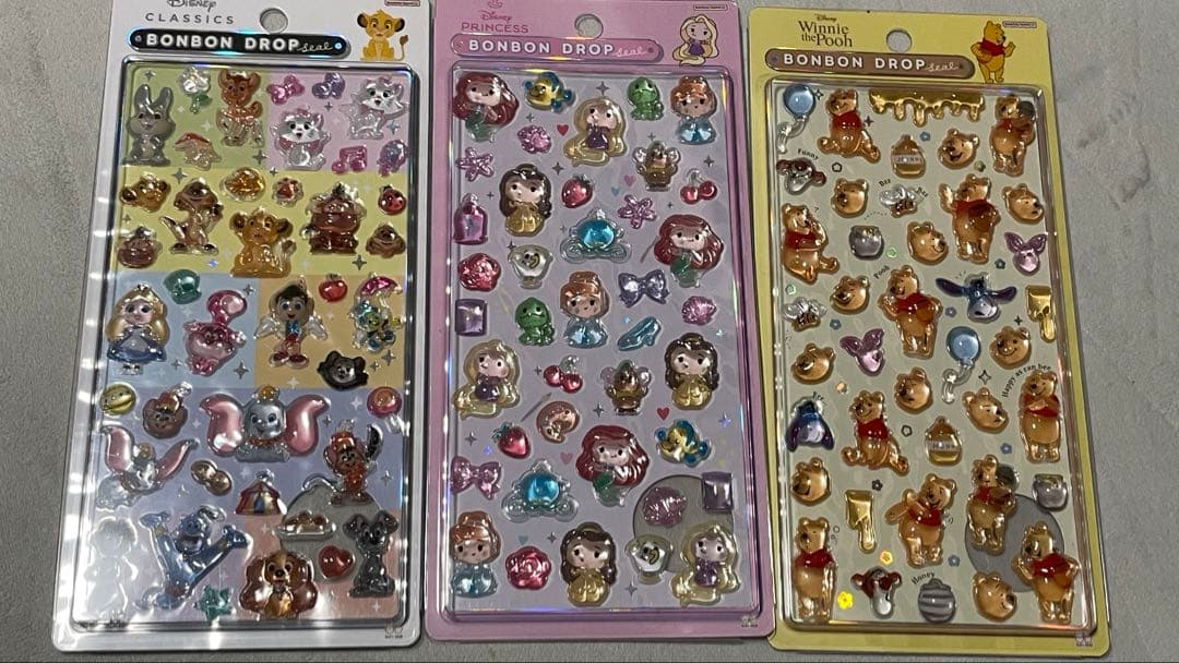 正規品　ボンボンドロップシール　ディズニー　8種