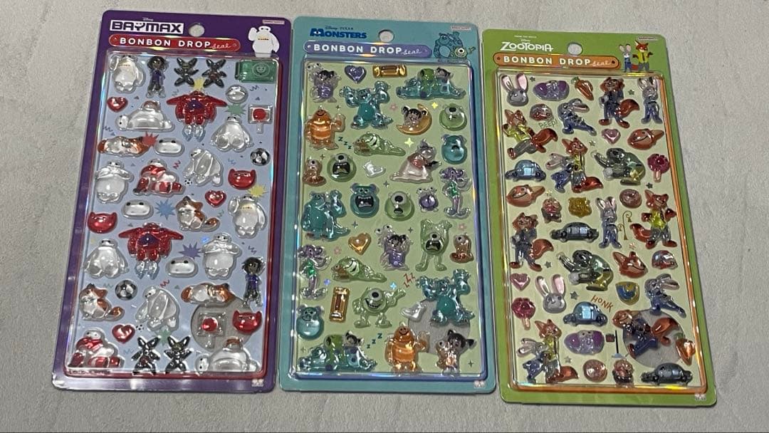 正規品　ボンボンドロップシール　ディズニー　8種