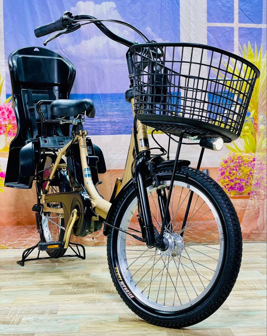 ギュットアニーズ⭐️13AH！パナソニック子供乗せ 電動アシスト自転車Y3687
