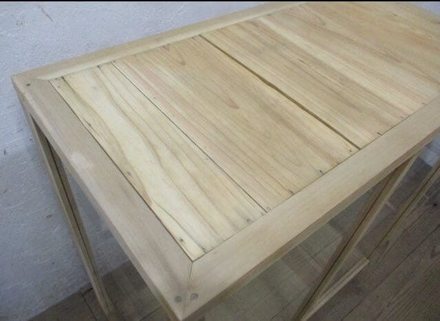 アンティークガラス棚