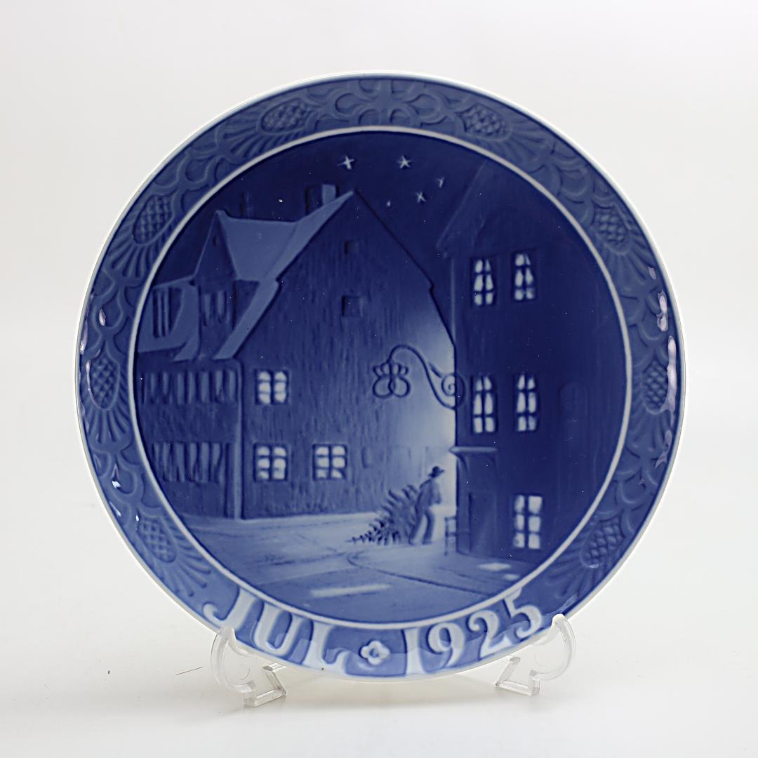 1925年「クリスチャンハウンの古い家々」イヤープレート ロイヤルコペンハーゲン