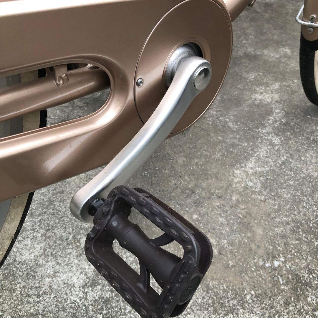 【美品 三島市直接可】ピンク色 前面バスケット付き