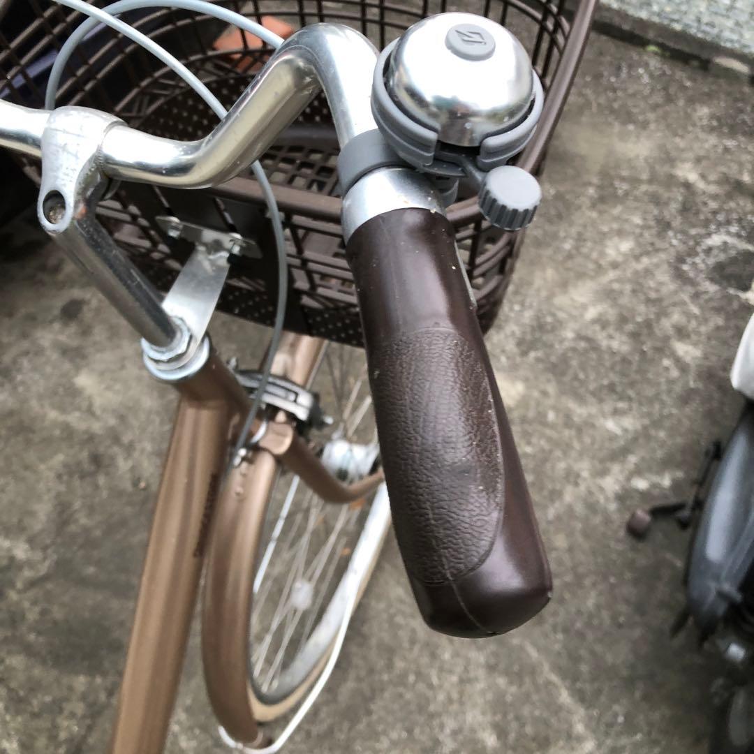 【美品 三島市直接可】ピンク色 前面バスケット付き