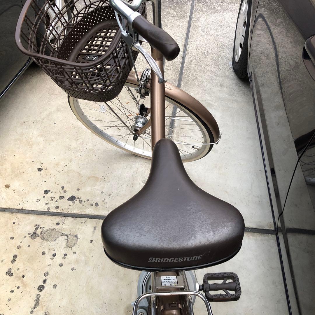 【美品 三島市直接可】ピンク色 前面バスケット付き