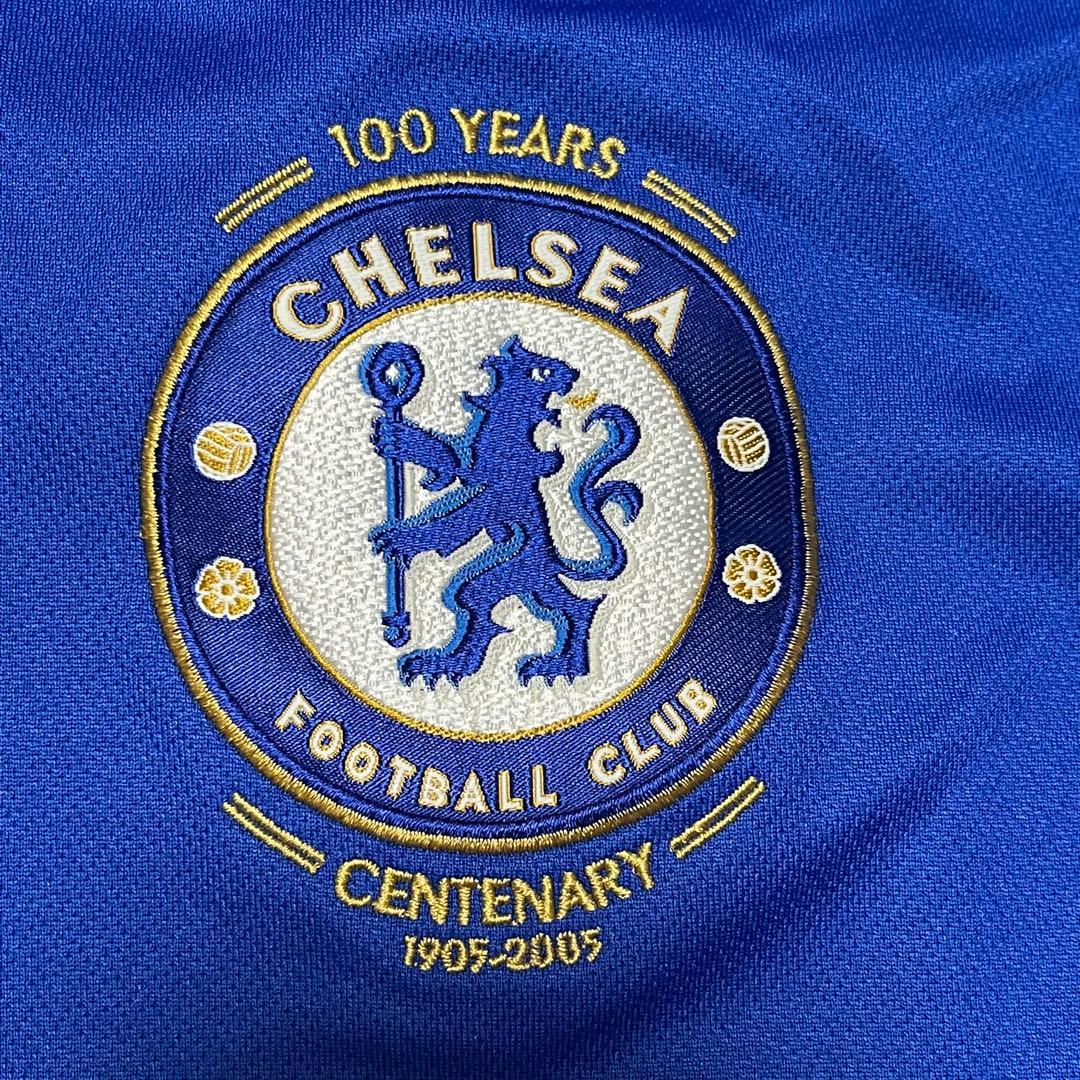【美品】100周年CHELSEA ENGLAND 青 L ゲームシャツUMBRO