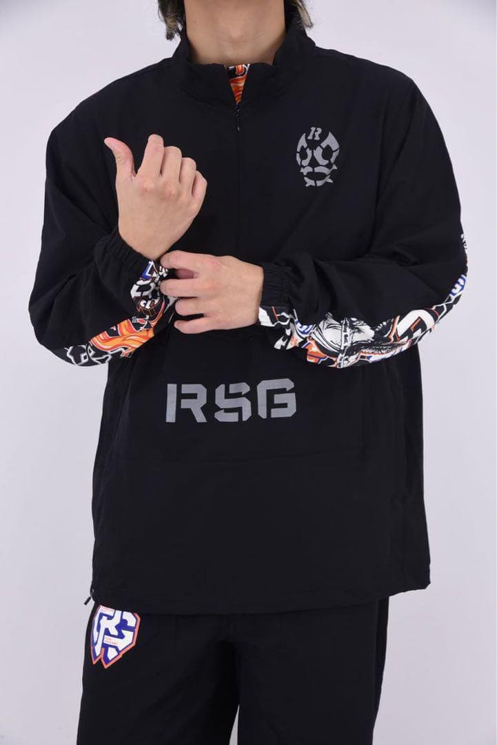 新品 ラッセルノ ゴルフ ハーフジップ プルオーバー ブルゾン ブラック 2XL