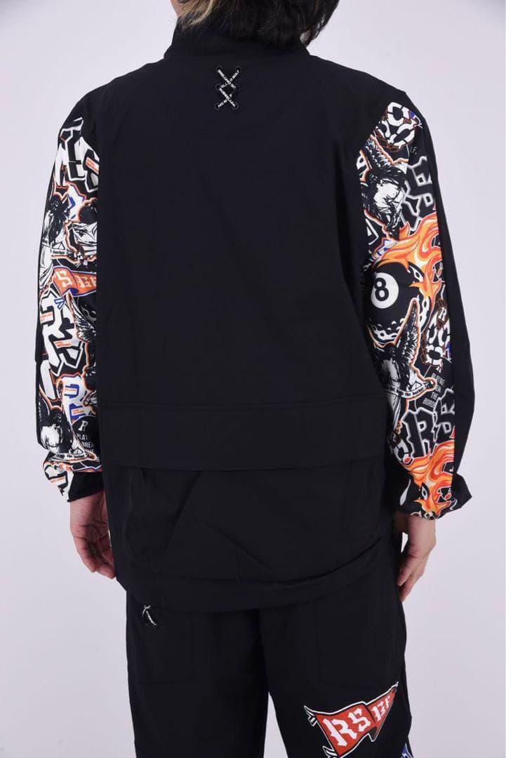 新品 ラッセルノ ゴルフ ハーフジップ プルオーバー ブルゾン ブラック 2XL