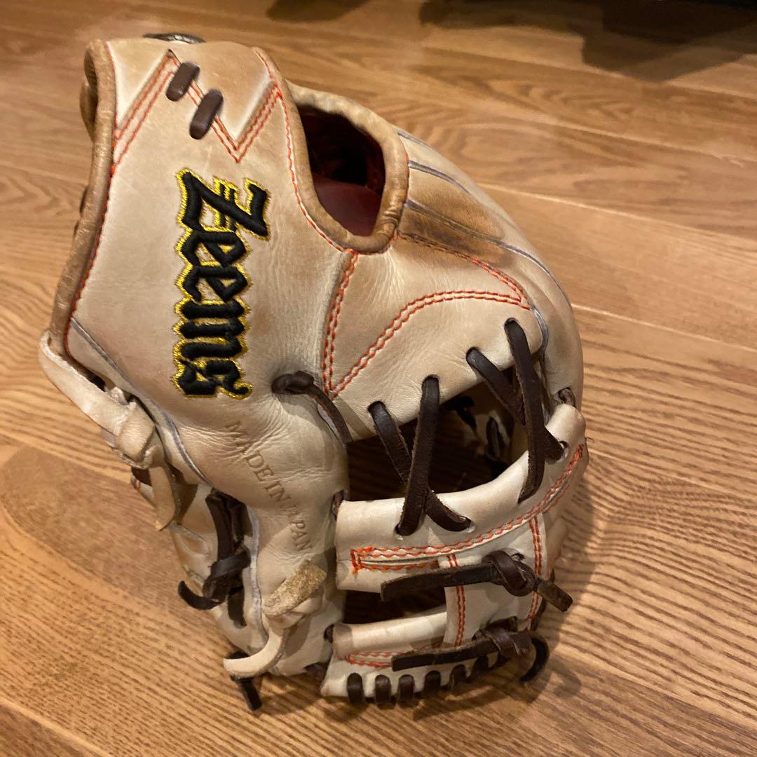 Zeems 日本製 野球グローブ ホワイト