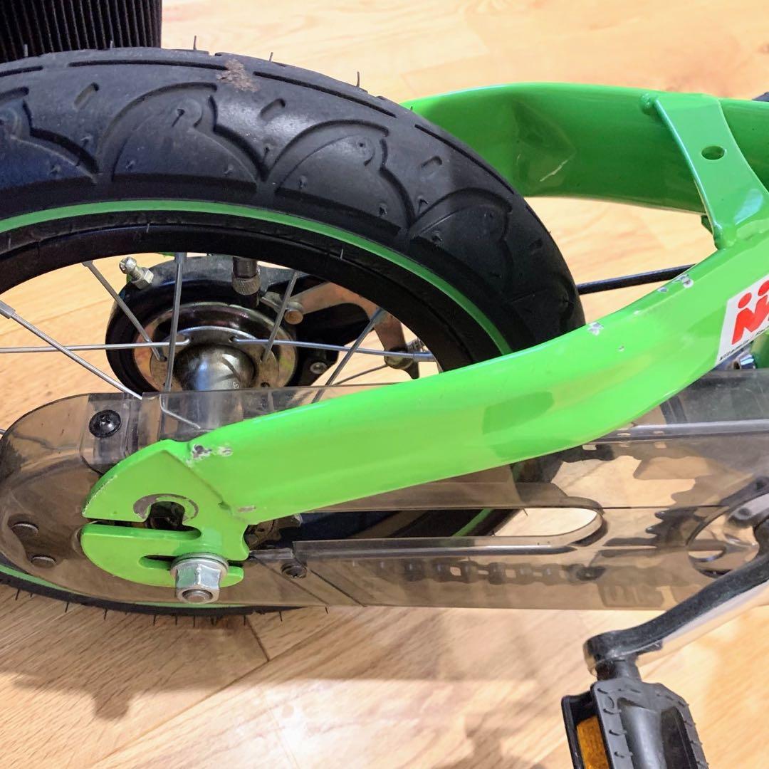 【へんしんバイク】キッズバイク 子供用自転車 ライトグリーン 補助なし練習