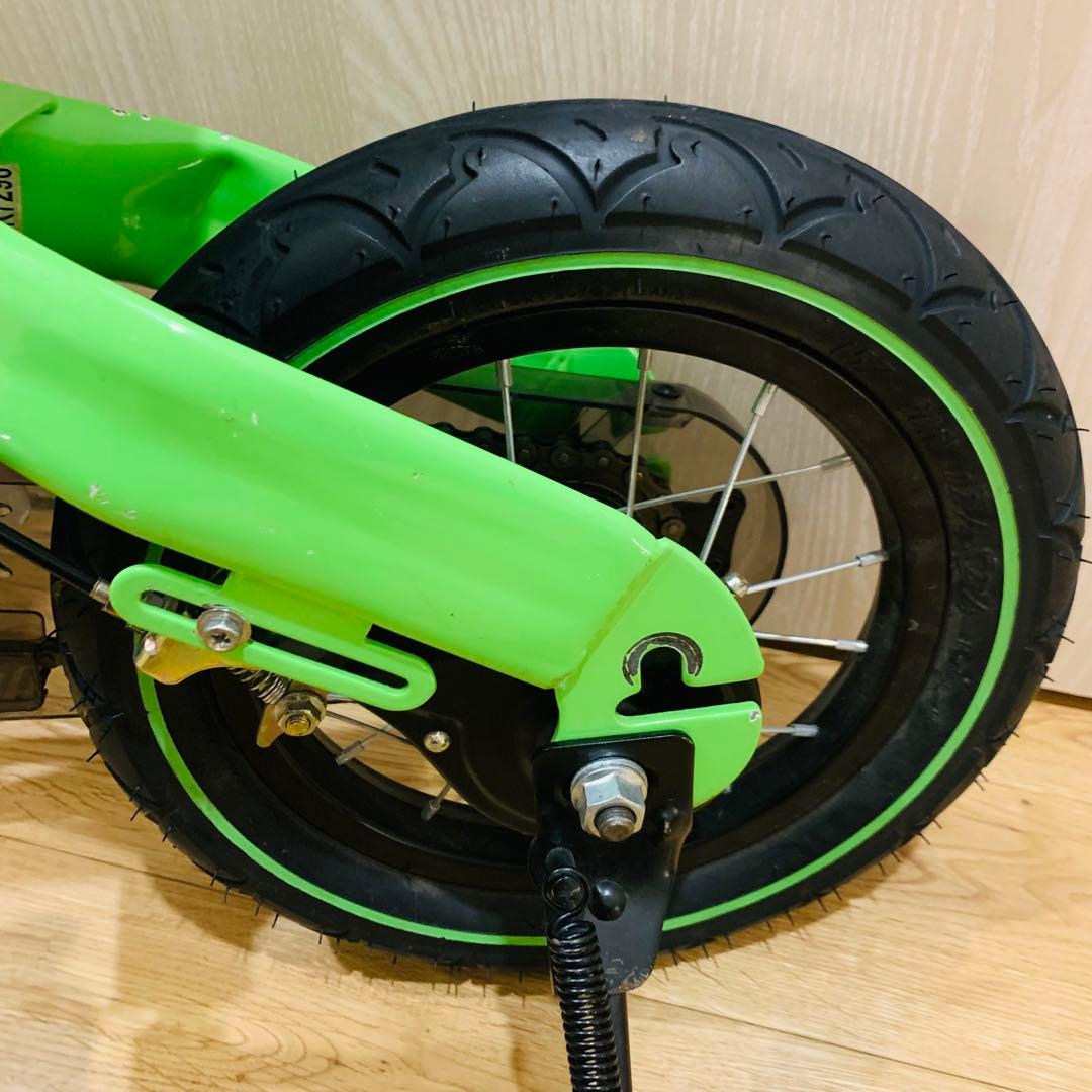 【へんしんバイク】キッズバイク 子供用自転車 ライトグリーン 補助なし練習