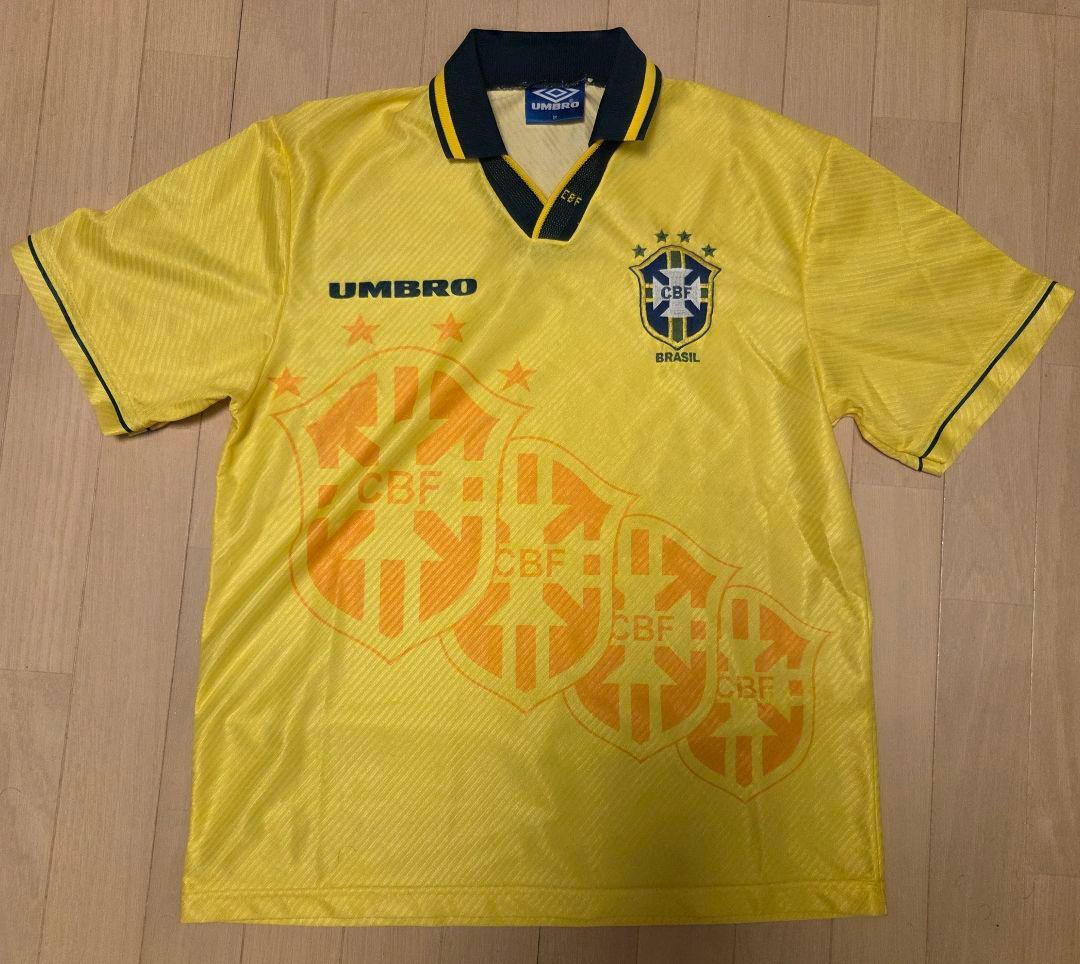 [希少] ブラジル代表 サッカー ユニフォーム M 94年WC優勝 パンツセット