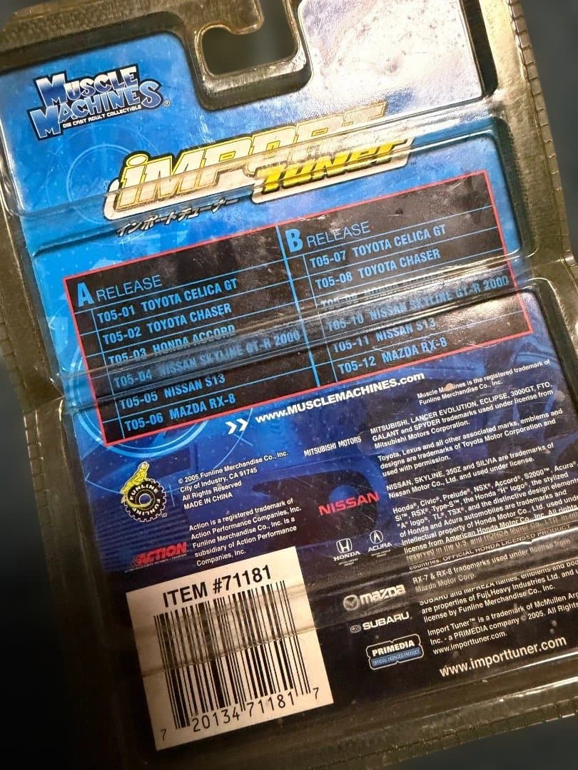 ミニカー TOYOTA CHASER IMPORT TUNER T05-02