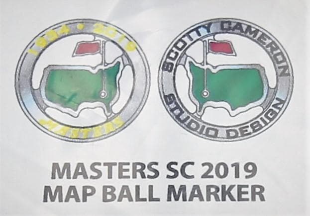 【10日迄特価セール】S.CAMERON☆2019マスターズタイガー優勝マーカー