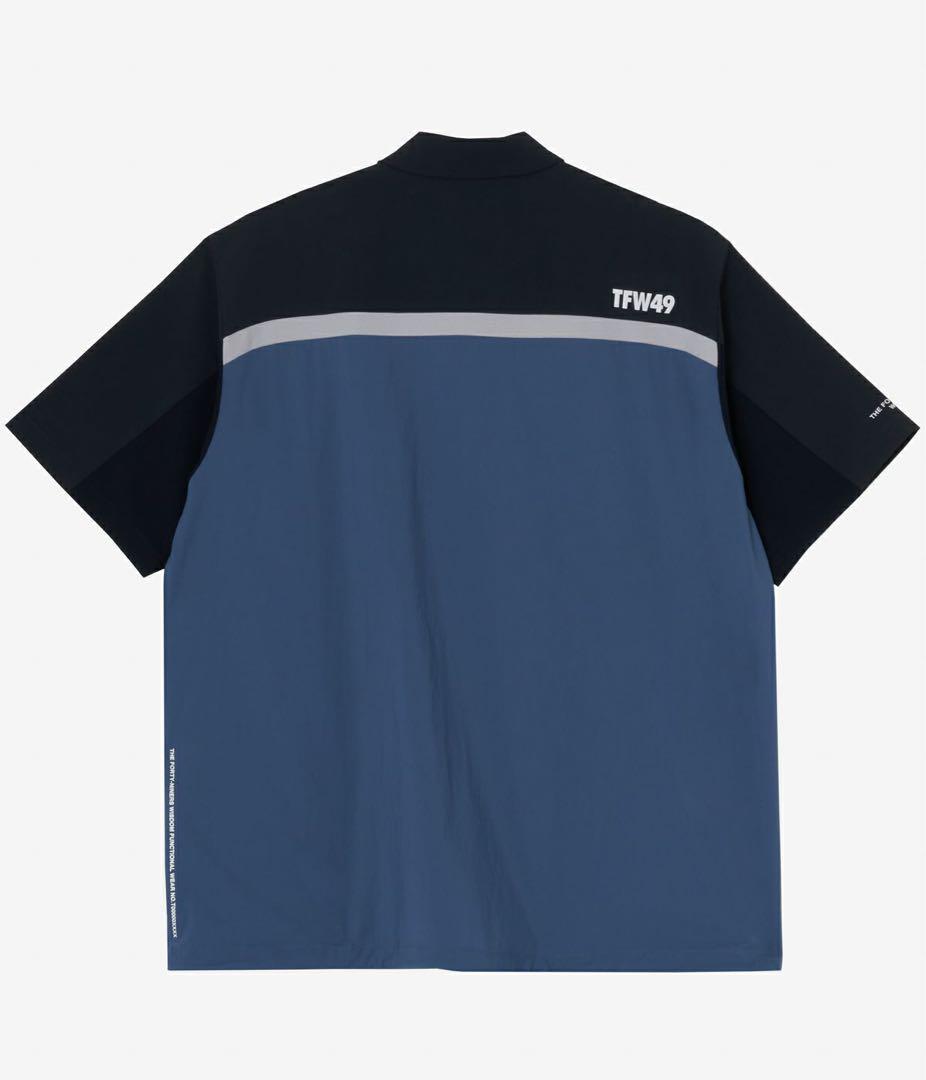 TFW49 / LIGHT COACH SHIRT L 美品　NVxB.GREY
