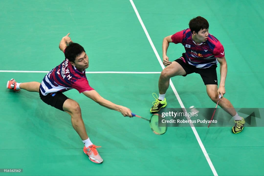 VICTOR韓国代表姜敏赫選手着用モデル バドミントンシャツ トナミ実業団NTT