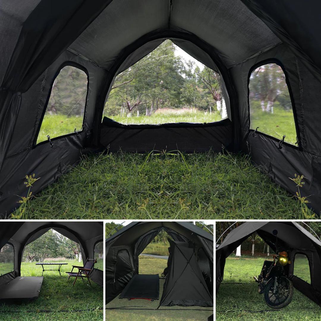 GOGlamping トンネルテント 自立式【カヌー】tpu 窓2枚セット