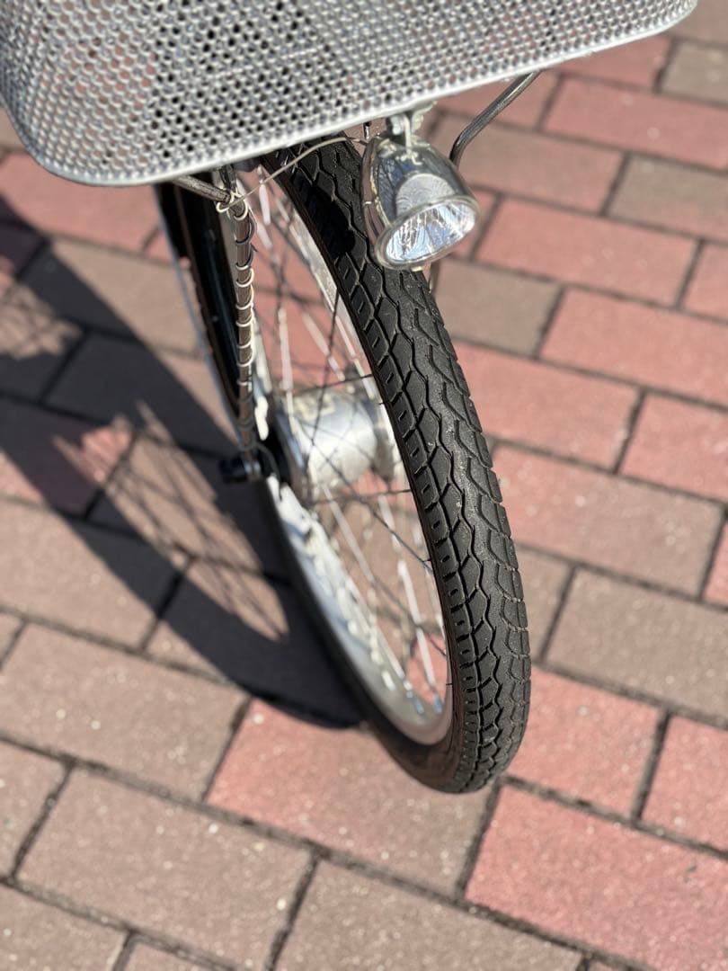 Azzさん専用 紫色 シティサイクル 前面バスケット付き(20㌅)お届けできます
