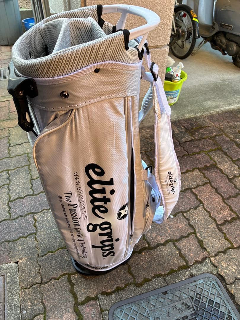 elite grips ホワイト スタンドキャディーバッグ