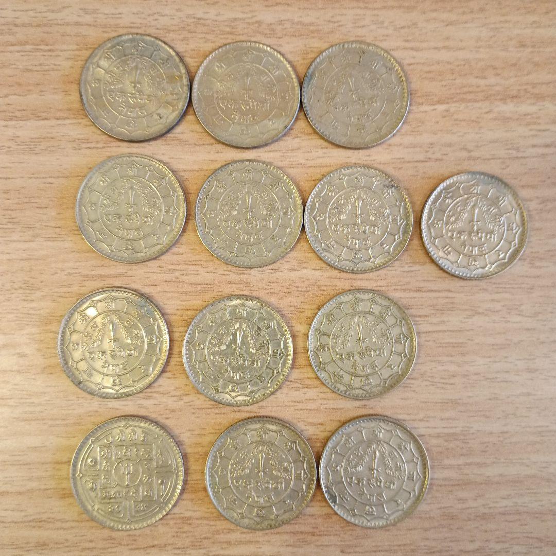 ネパール　まとめ銀貨を含む品位33%