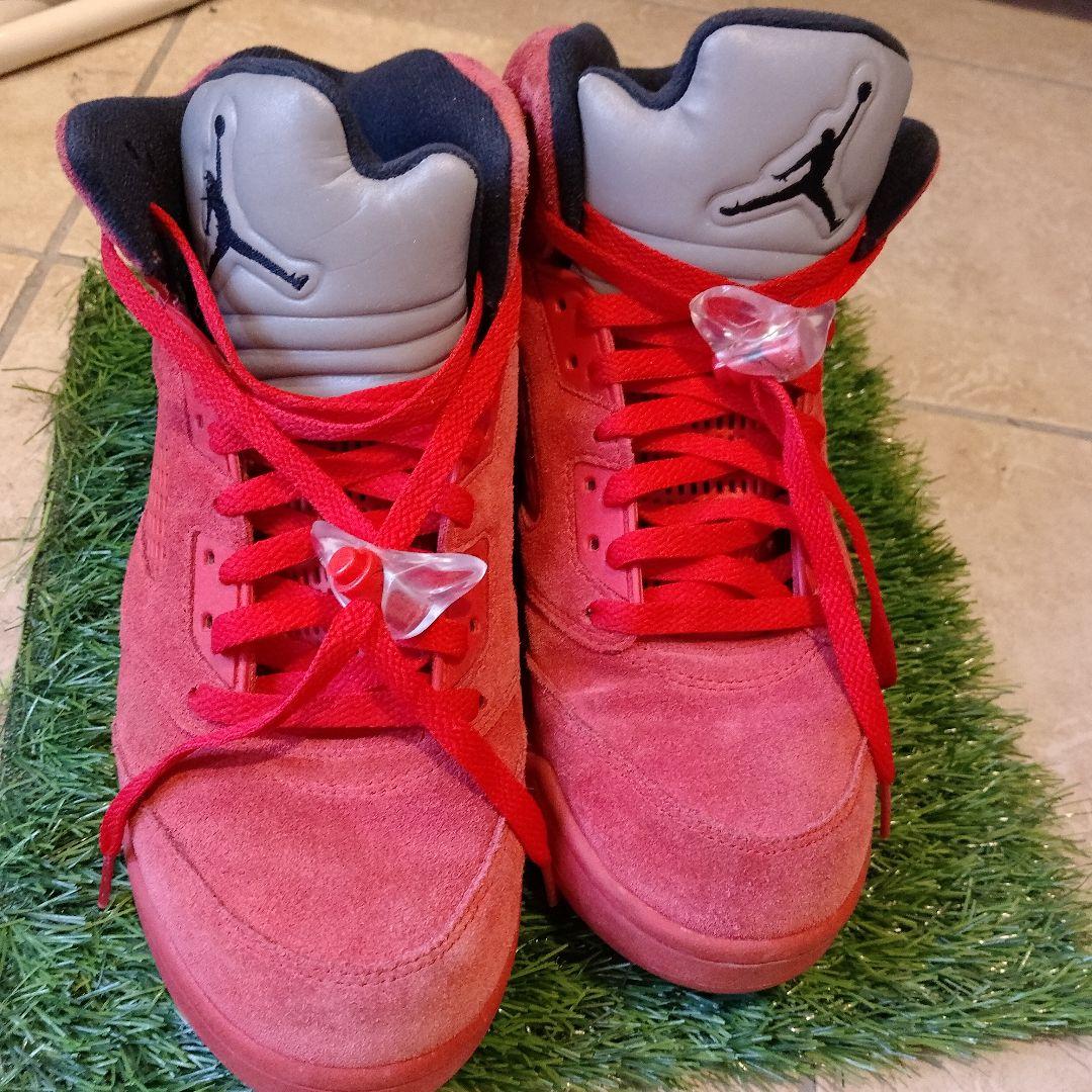 y*u様 Air Jordan レッド ハイカット シューズ