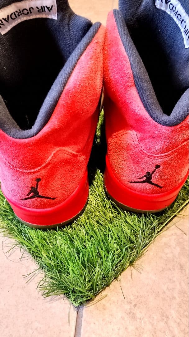 y*u様 Air Jordan レッド ハイカット シューズ