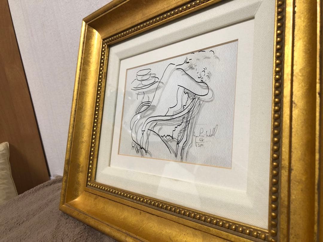 希少　真作　ジャンピエールウェイル　jean pierre weil 線画