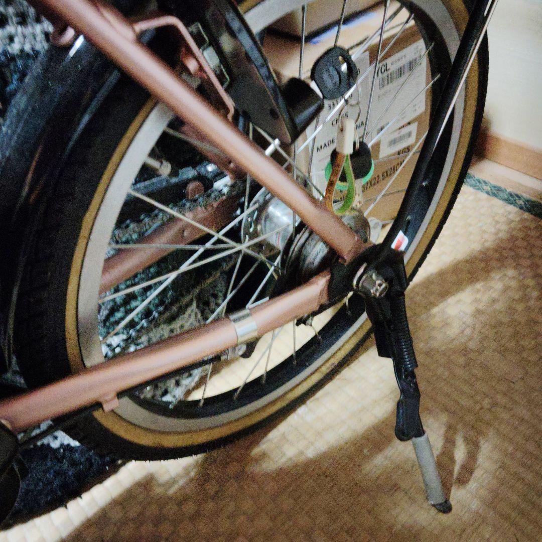 う*み様 電動アシスト自転車 カゴカバー付き 茶