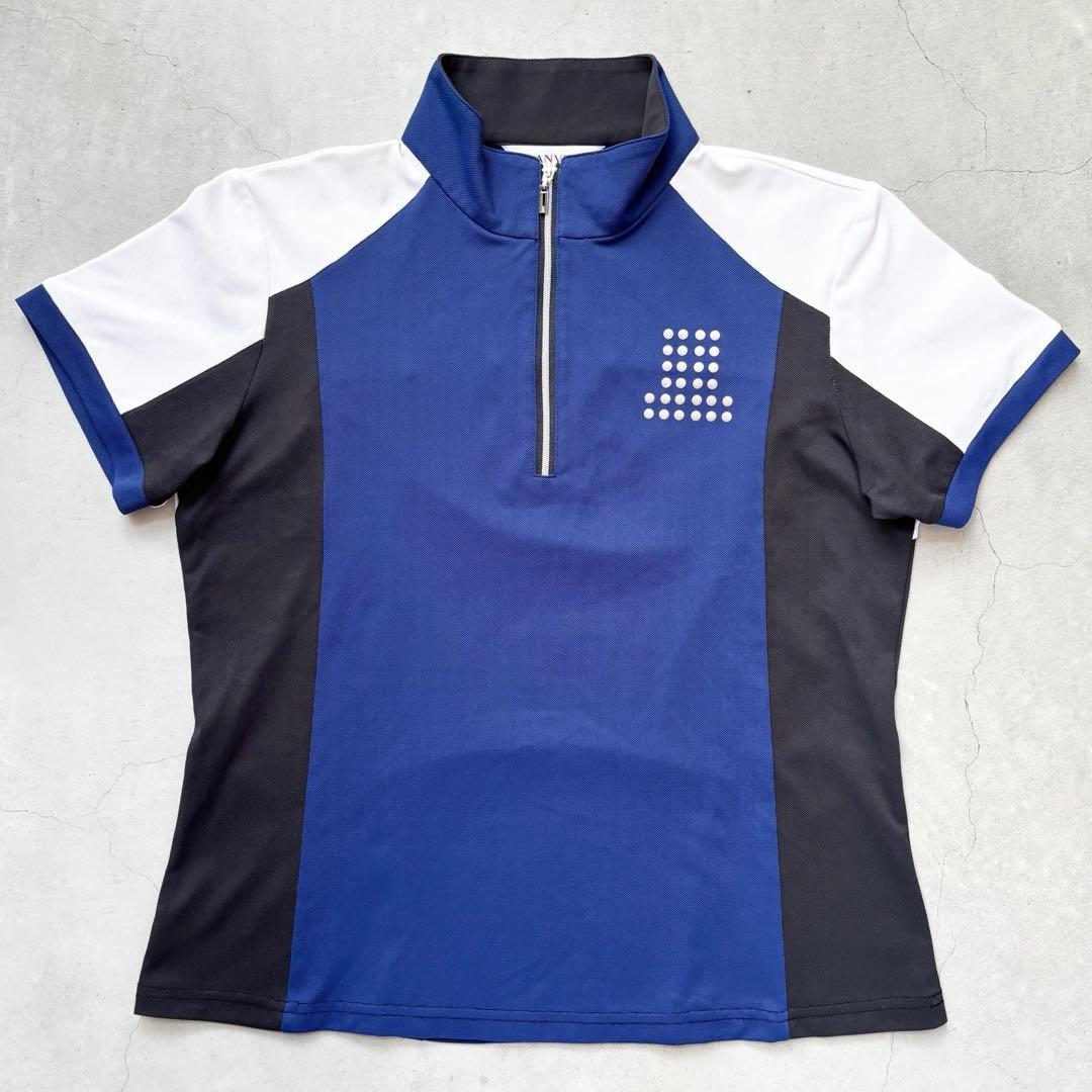 【美品】LANVIN SPORT ランバンスポール ハーフジップ 半袖シャツ