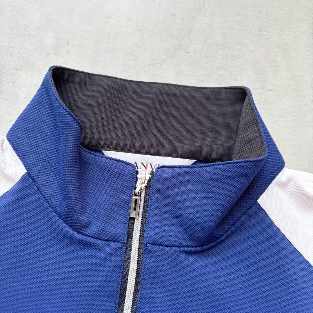 【美品】LANVIN SPORT ランバンスポール ハーフジップ 半袖シャツ