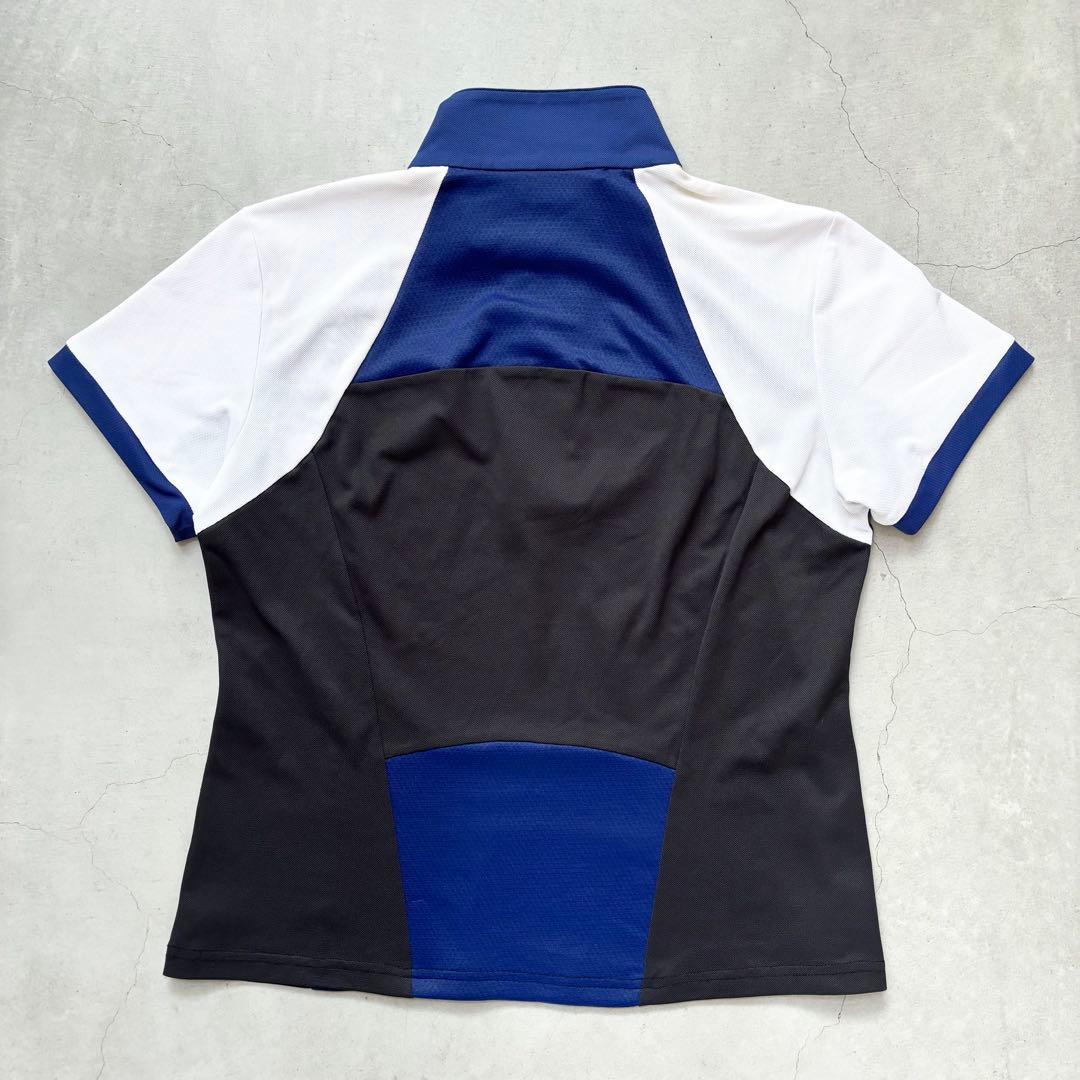 【美品】LANVIN SPORT ランバンスポール ハーフジップ 半袖シャツ