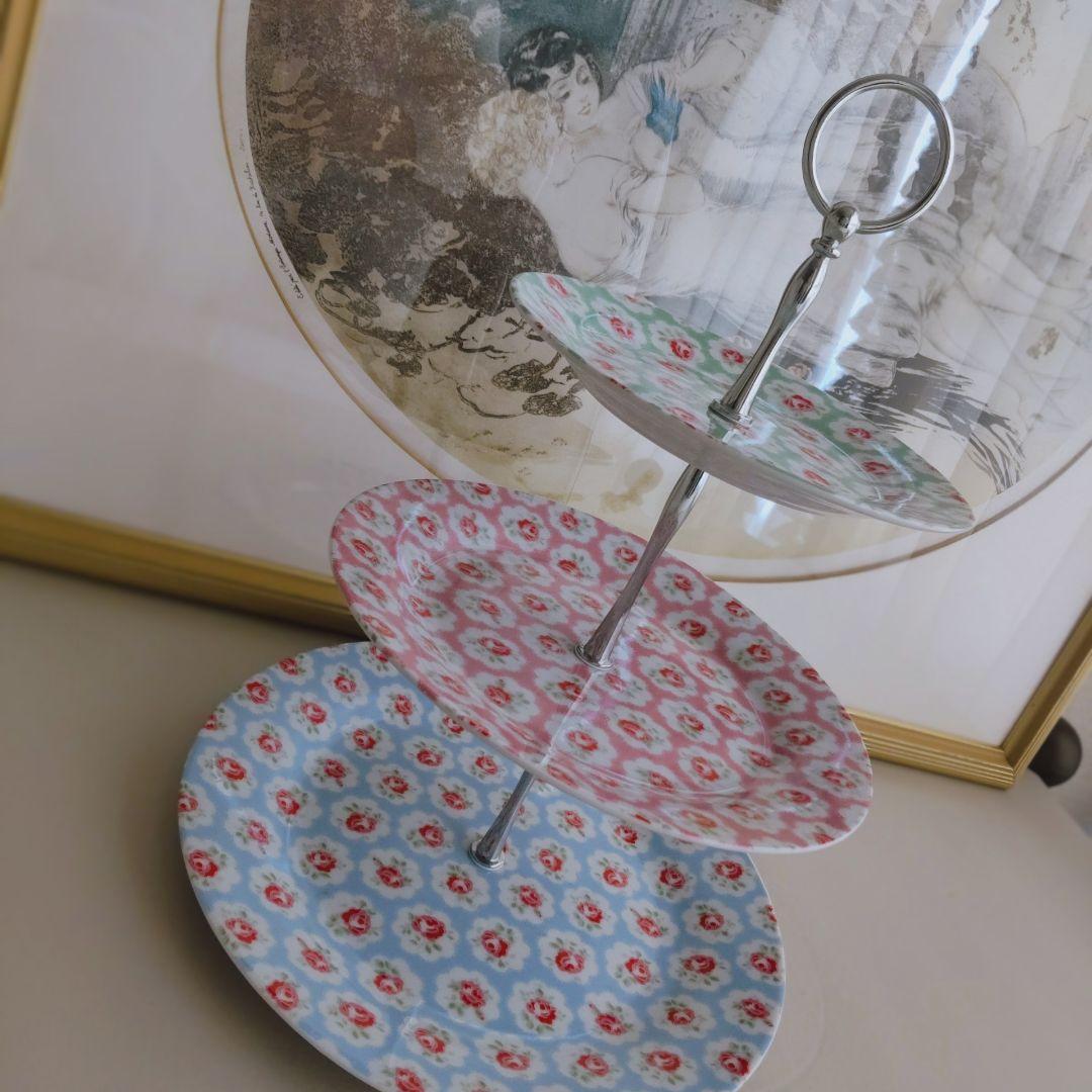 Cath Kidston プロヴァンスローズ 3段 ケーキスタンド
