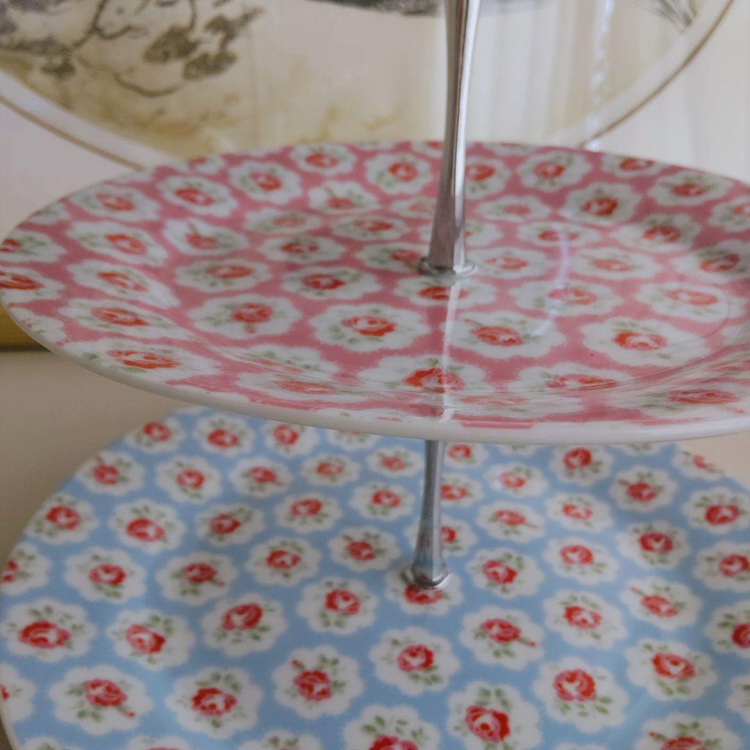 Cath Kidston プロヴァンスローズ 3段 ケーキスタンド