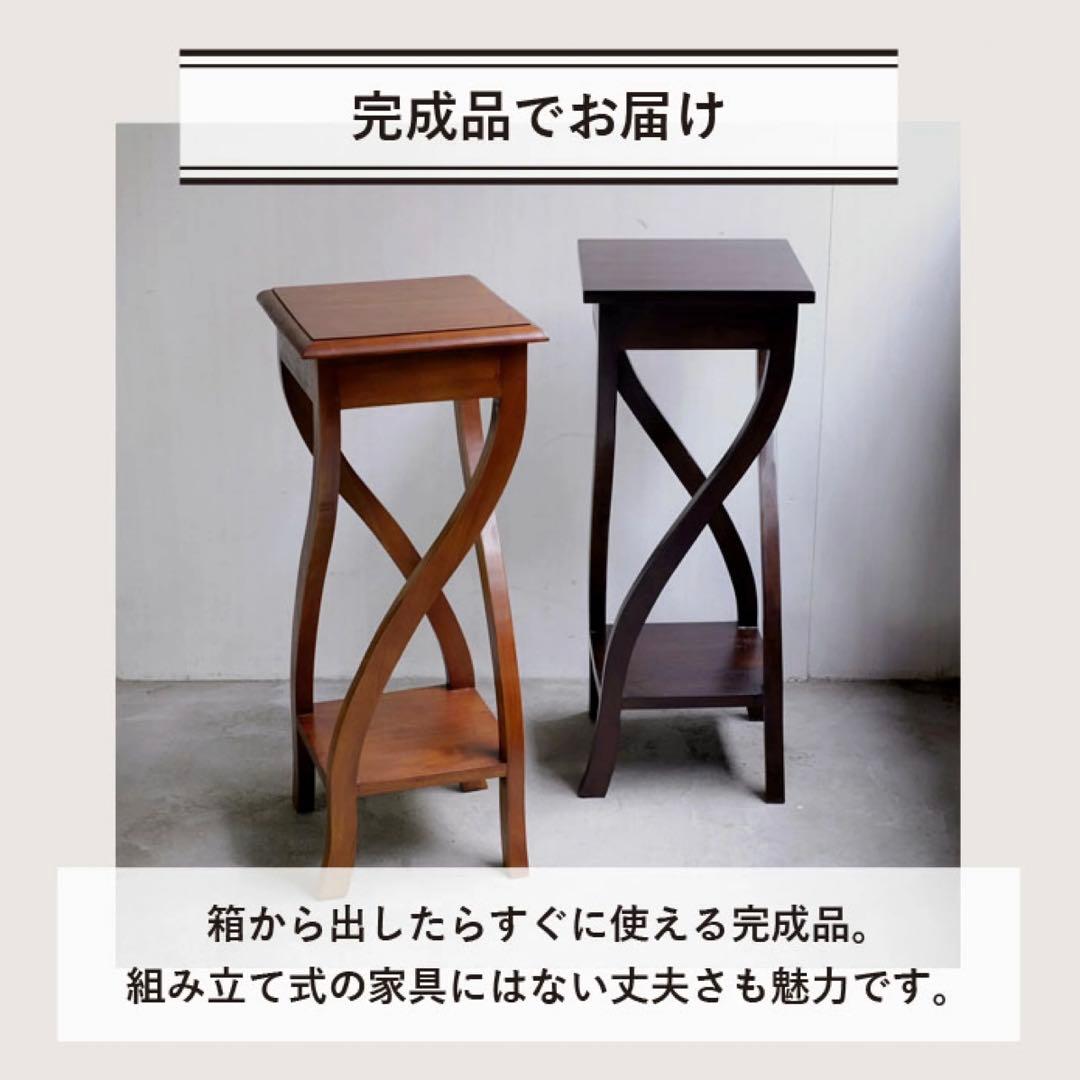 H 新品 イニュルスタンド 花台 ライトスタンド 棚 飾り棚 北欧 天然木 花瓶
